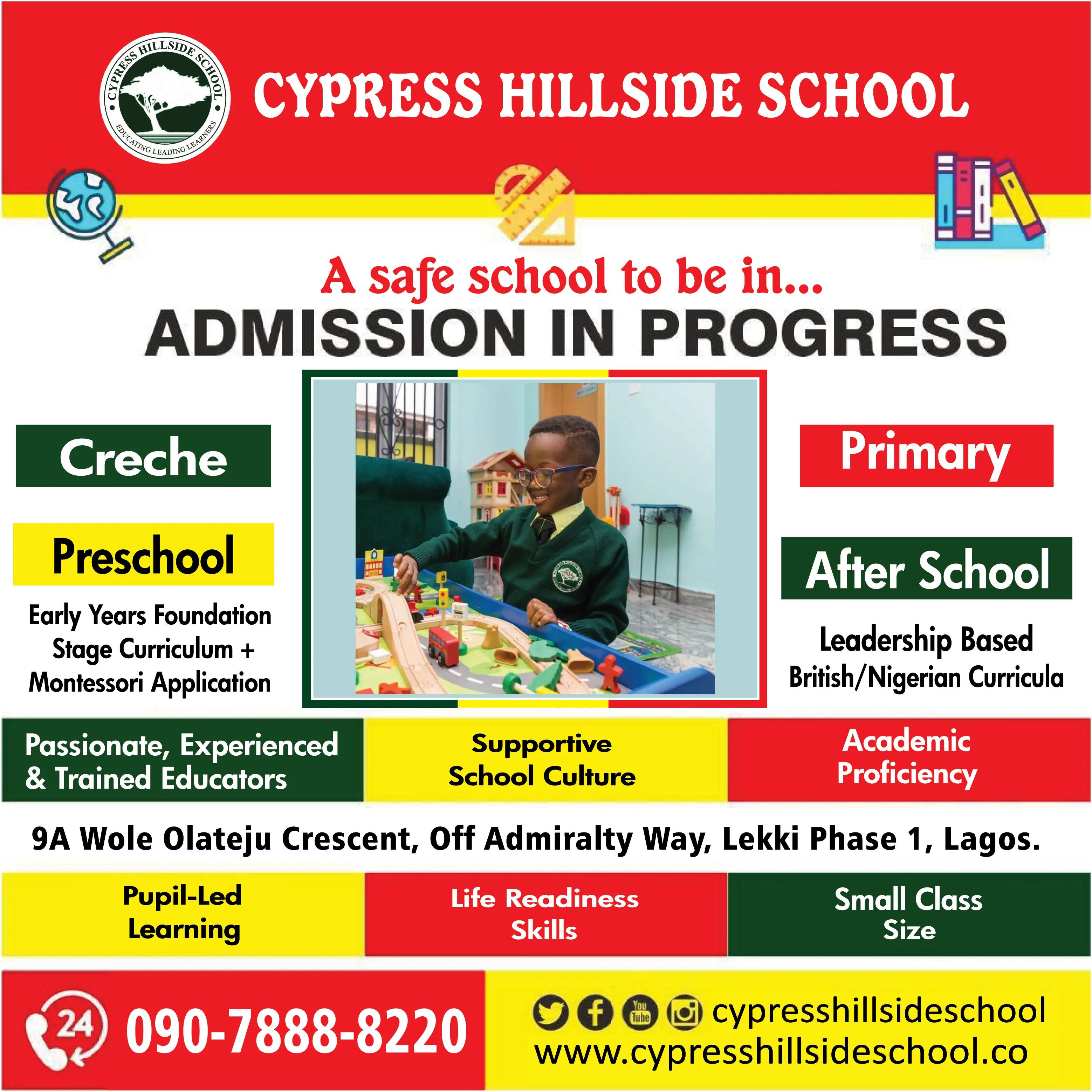 Admissions Now in Progress at Cypress Hillside School
