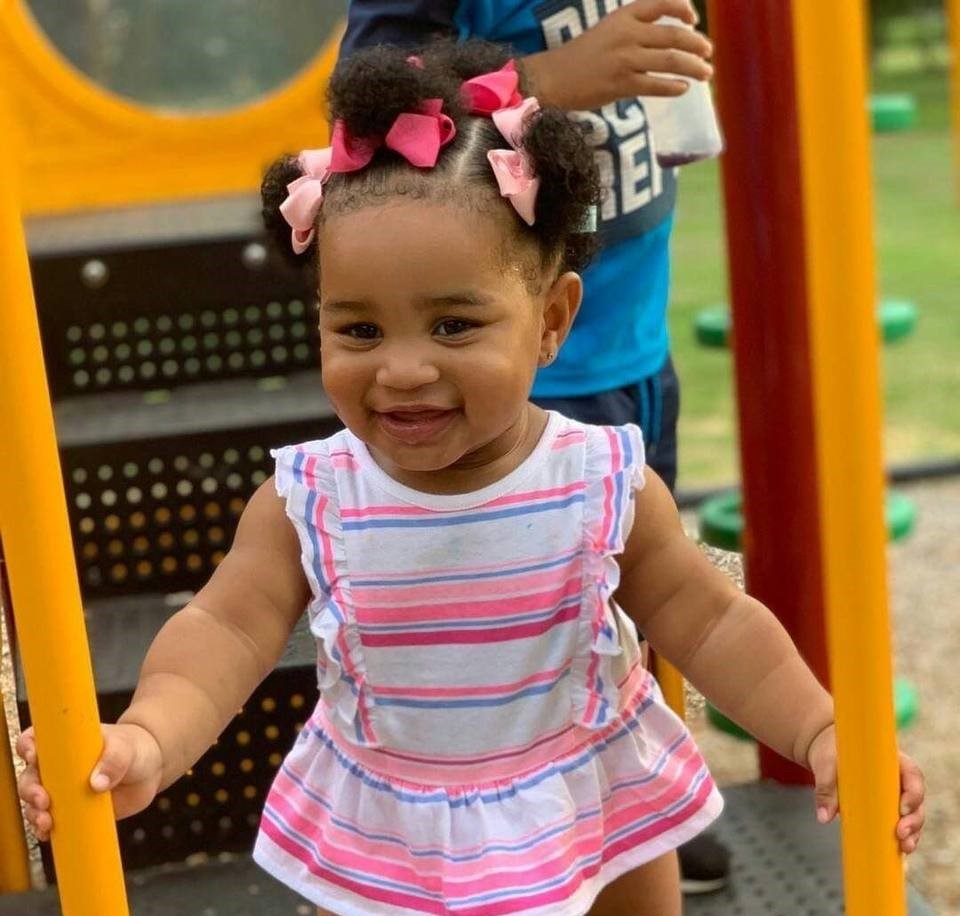 Creche baby smiling